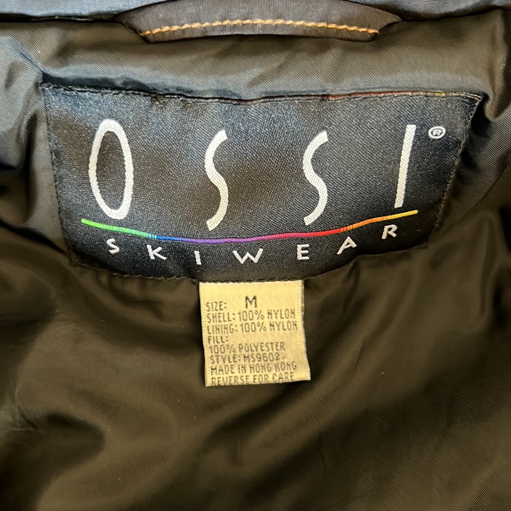 ossi skiwear belted suit black Sz M - Picture 6 of 15